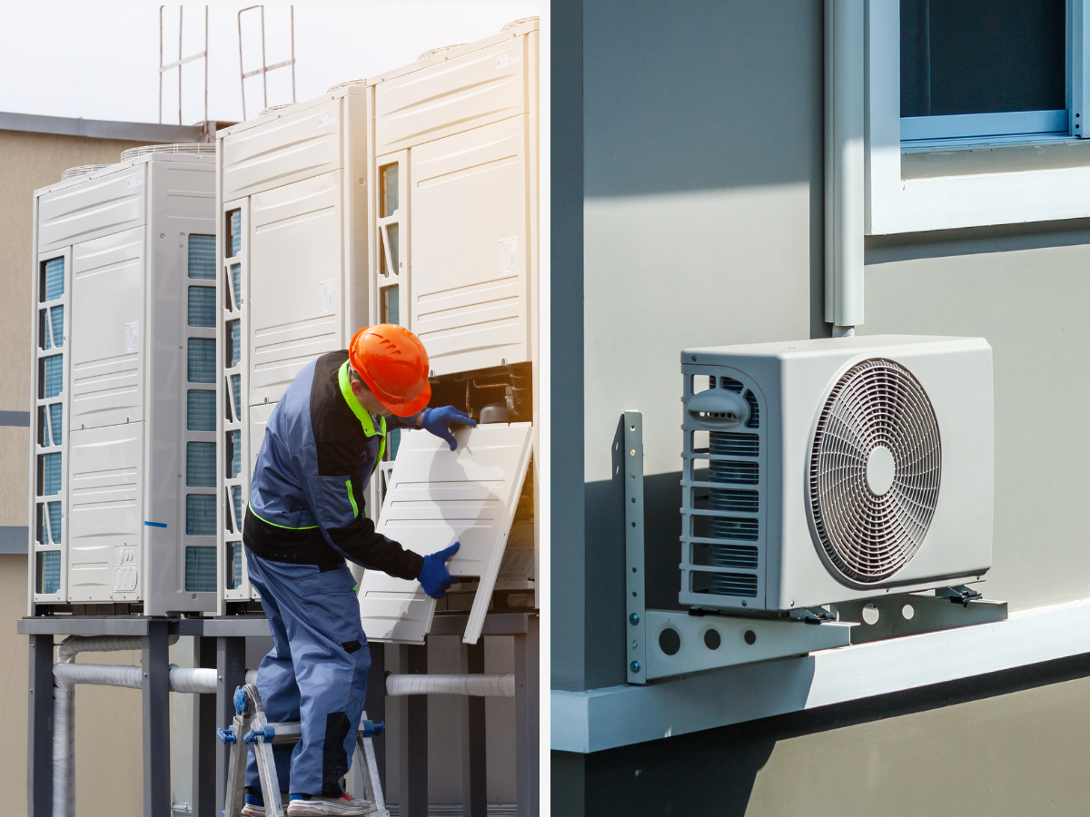 commercial AC vs residential AC